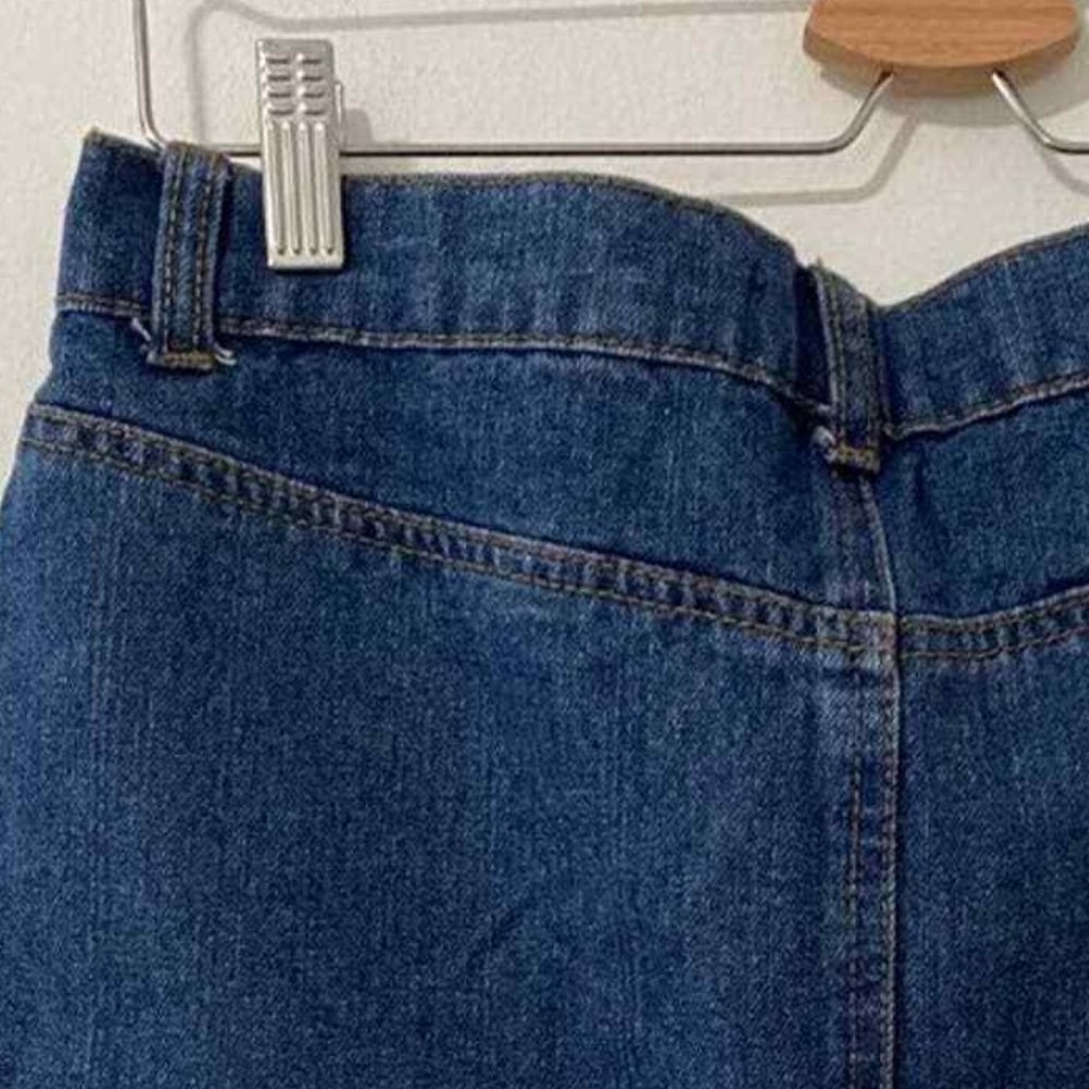 FOREVER 21 Rope Lace-Up Denim Mini Skirt EUC - Picture 6 of 10
